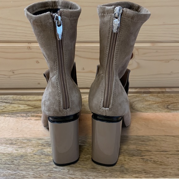 Sigerson Morrison Suede Zip Up Booties - Picture 3 of 4